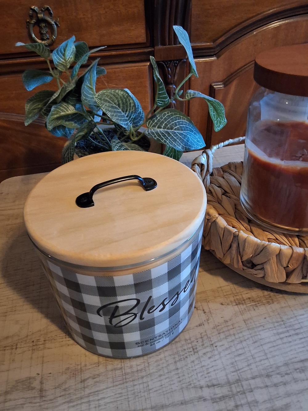 SCENTSATIONAL Pumpkin Spice Candle with Wood Lid